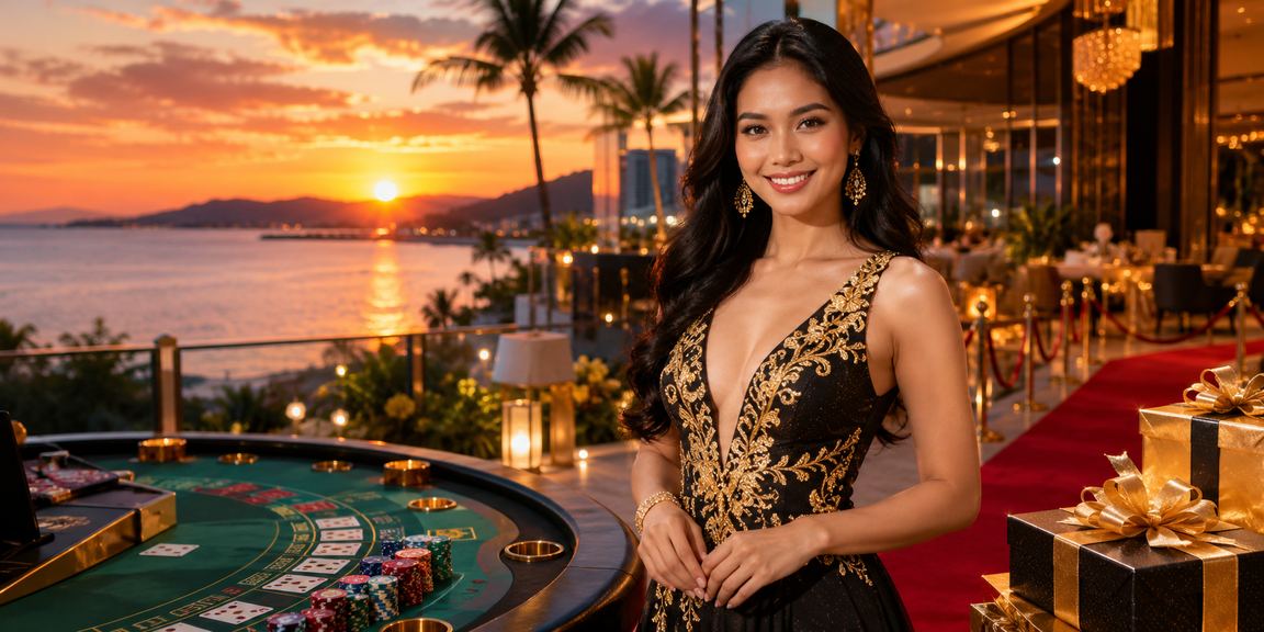 Permainan baccarat gaya Melayu moden di Kota Kinabalu